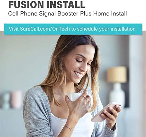 SureCall Fusion התקן מגבר אות סלולרי של טלפון סלולרי כולל התקנת מקצוען | התקנת הבית כללה צרור | Multi-User 4G/5G,